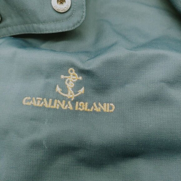 Outer Banks Crew Jacket Mens Medium Blue Hoodie Embroidered Catalina Island - Picture 11 of 11